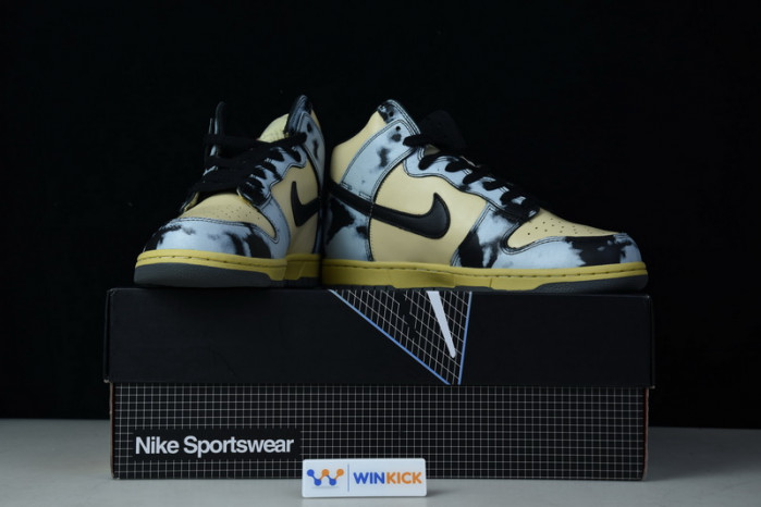 nike dunk high 1985 black acid wash dd9404-700