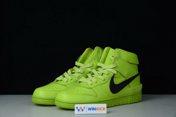 nike dunk high x ambush flash lime - cu7544-300