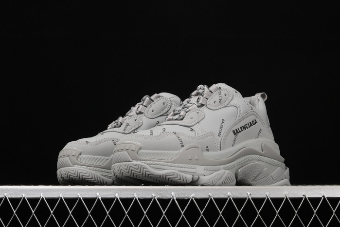 bl triple s trainers letters grey h903p8121