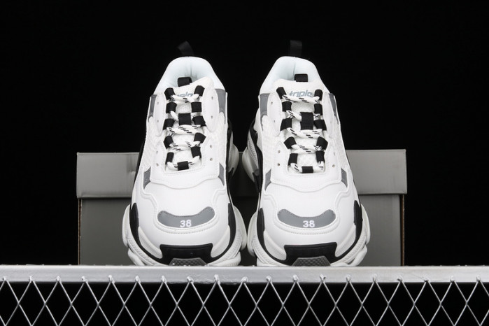 bl triple s trainers sneakers black grey black 121705