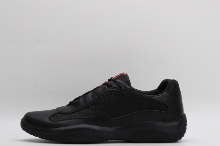PRAD BLACK RED CUP BIKE FABRIC SNEAKERS