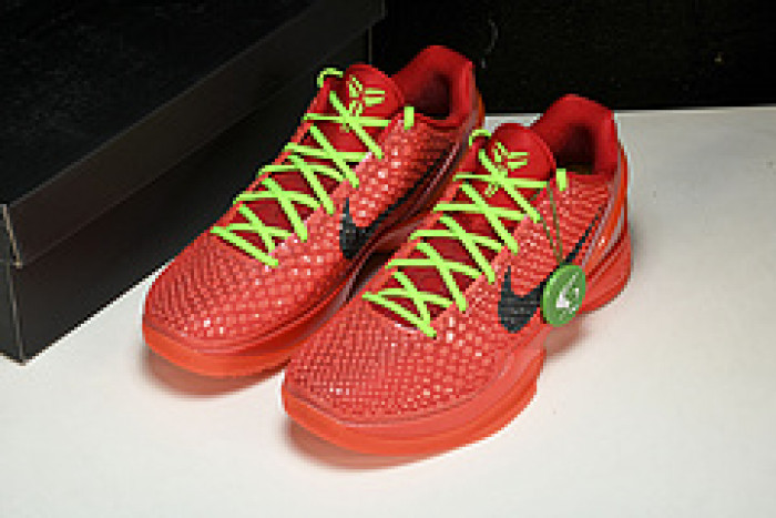 nike kobe 6 protro “reverse grinch” fv4921-600