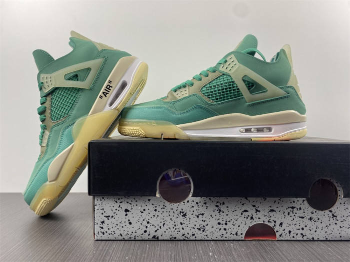 air jordan 4 retro of sail neptune/T*f*ny green cv9388-102