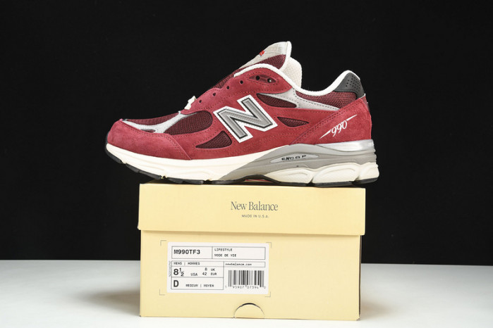 new balance 990v3 miusa teddy santis scarlet m990tf3