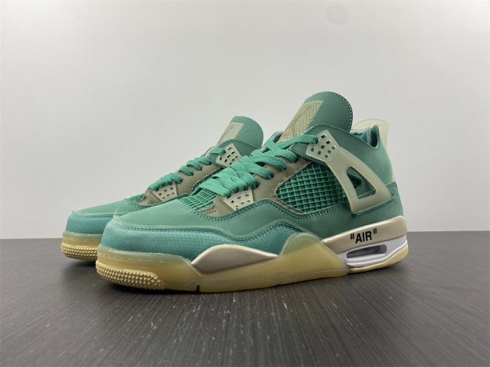 air jordan 4 retro of sail neptune/T*f*ny green cv9388-102