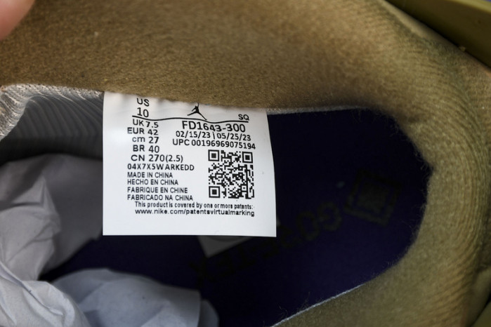 air jordan 6 retro gore-tex brown kelp fd1643-300