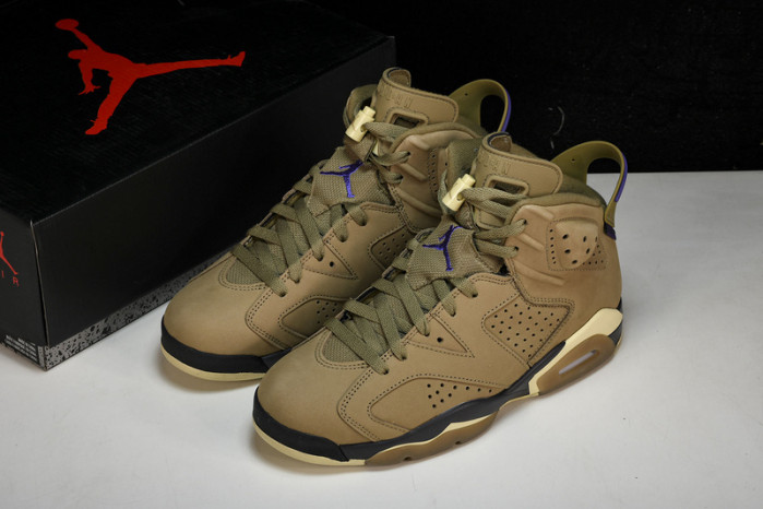 air jordan 6 retro gore-tex brown kelp fd1643-300