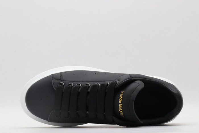alex mcqu black white sole sneakers