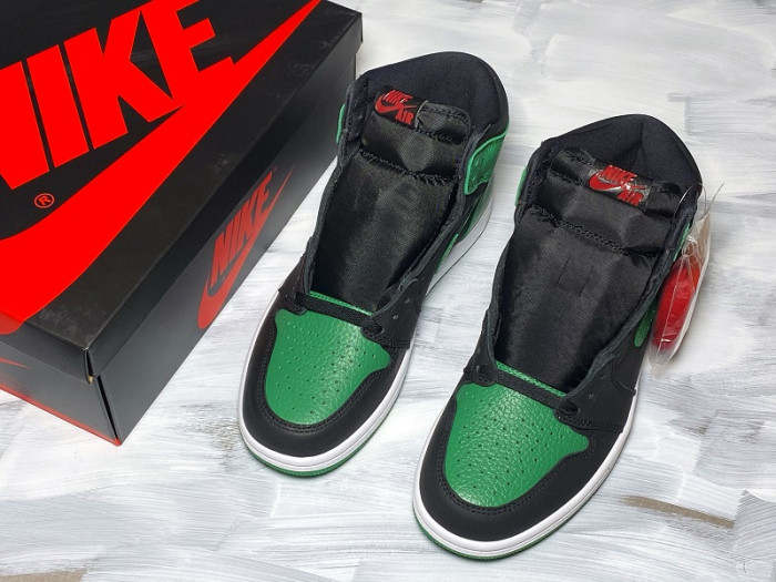 jordan 1 retro high pine green black - 555088-030