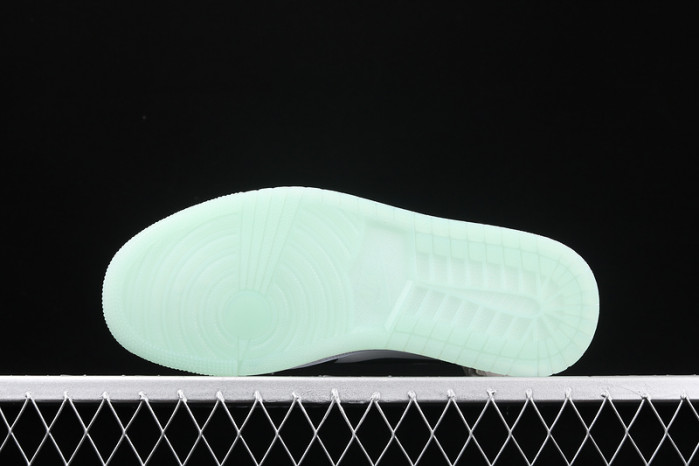 air jordan 1 mid white black teal tint (gs) bq6931-103