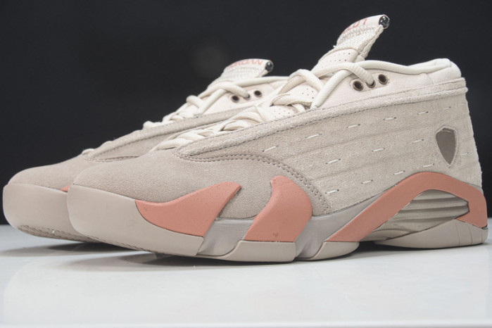 clot x air jordan 14 low sepia stone dc9857-200