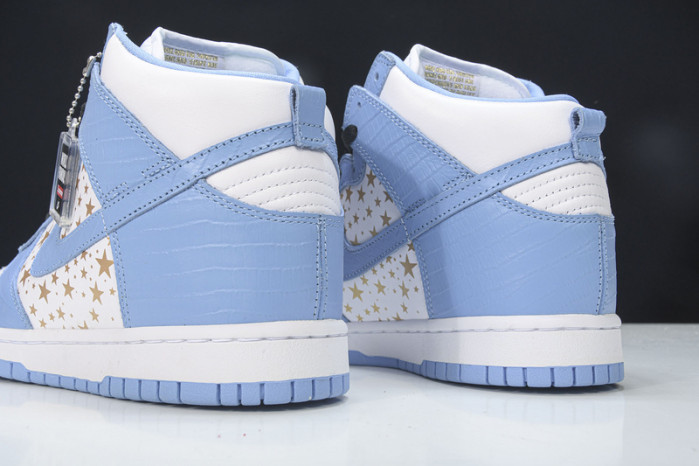 nike dunk high pro sb blue stars 307385-141
