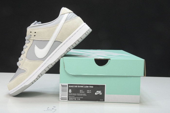 nike sb dunk low summit white wolf grey - ar0778-110