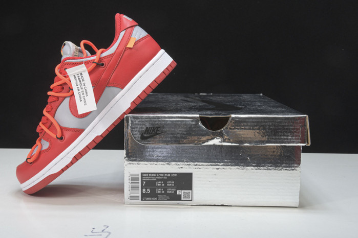 nike dunk low of university red - ct0856-600
