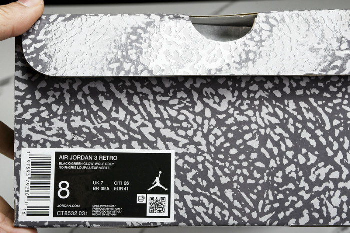 air jordan 3 “green glow” ct8532-031