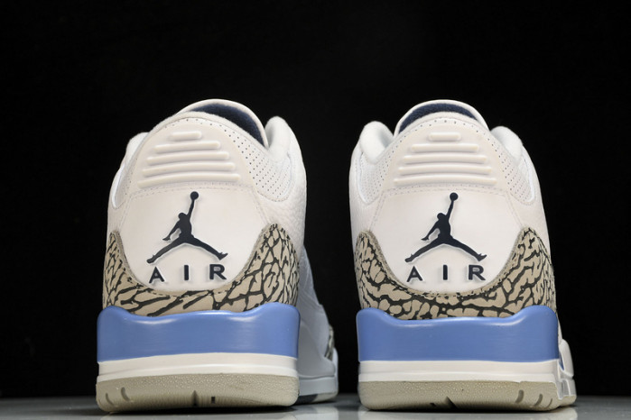 air jordan 3 retro “unc” white ct8532-104