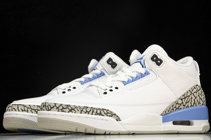 air jordan 3 retro “unc” white ct8532-104
