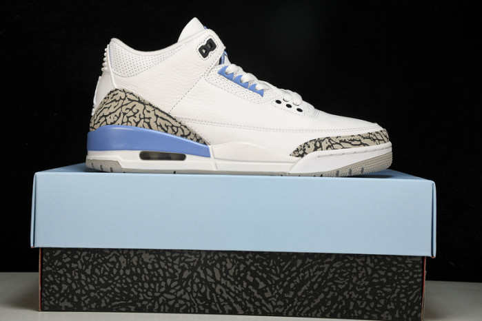 air jordan 3 retro “unc” white ct8532-104