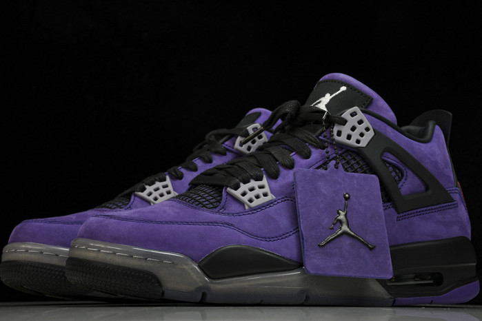 travis scott x air jordan 4 retro purple aj4-766296