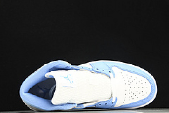 nike air jordan 1 mid university blue grey dx9276-100