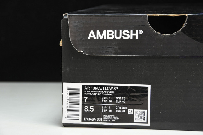 nike air force 1 low sp ambush black dv3464-001