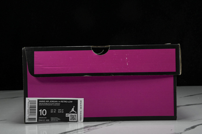 jordan 14 retro low shocking pink (w) dh4121-600