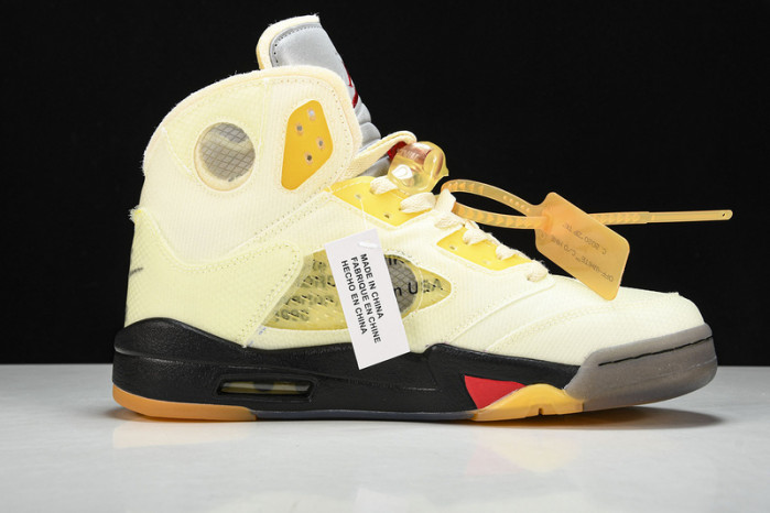 of x air jordan 5 “sail” dh8565-100