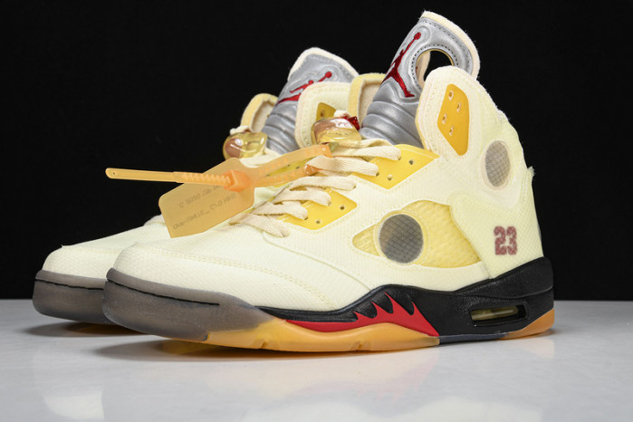 of x air jordan 5 “sail” dh8565-100