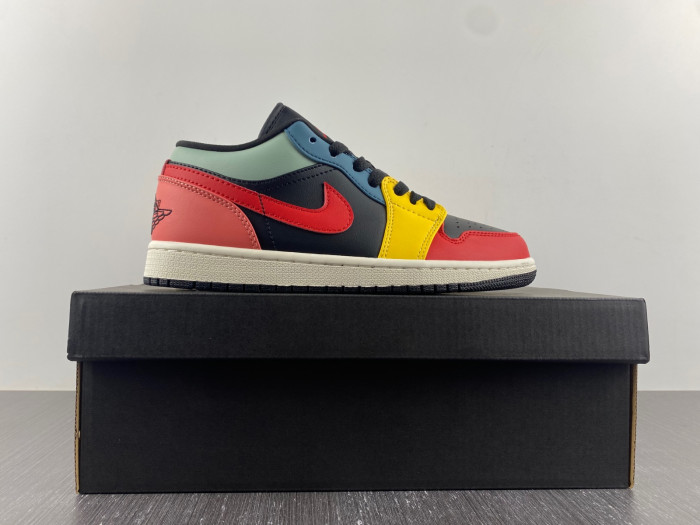 jordan 1 retro low se black multi-color dn3739-060
