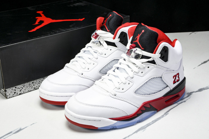 Air Jordan 5 “Fire Red Black Tongue” HQ7978-101