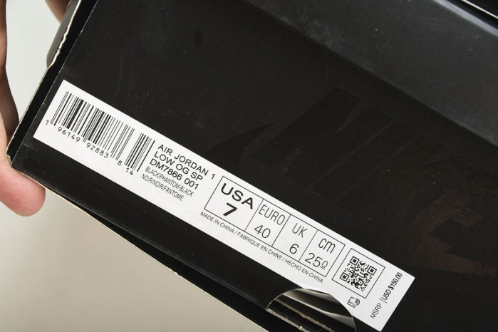 travis scott x air jordan 1 low "black phantom" dm7866-001