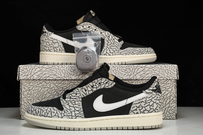 jordan 1 retro low og black cement cz0790-001