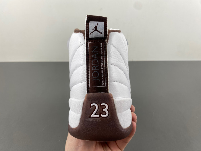 the solefly x air jordan 12 “white/baroque brown” fz5026-100