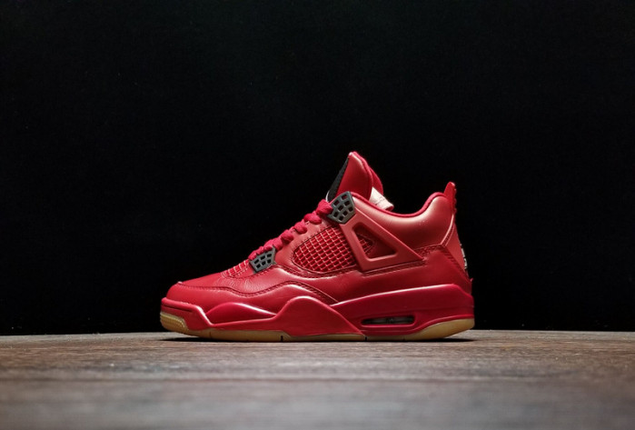 air jordan 4 fire red gum singles day av3914-600