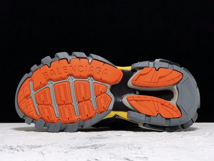 bl track trainers sneaker orange black grey h903p068