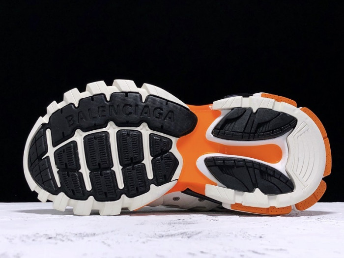 (led) bl tess s. gomma trek low sneakers white orange h903p029