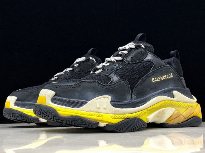 bl triple-s sneakers black yellow h903p055