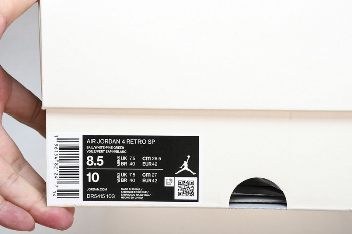 nike sb x air jordan 4 "pine green" dr5415-103