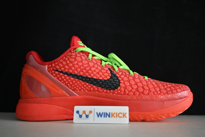nike kobe 6 protro “reverse grinch” fv4921-600