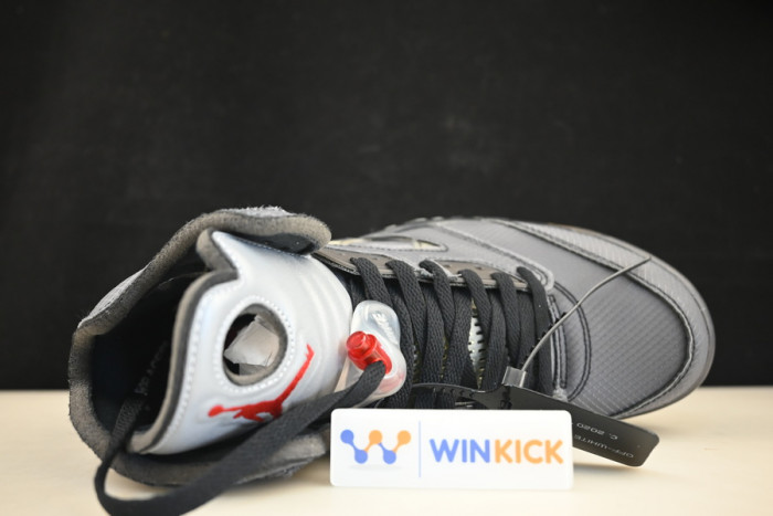 of air jordan 5 sp black muslin fire red - ct8480-001