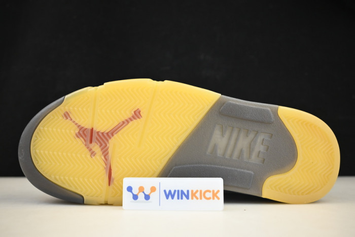 of air jordan 5 sp black muslin fire red - ct8480-001